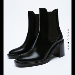 Zara Black Ankle Booties